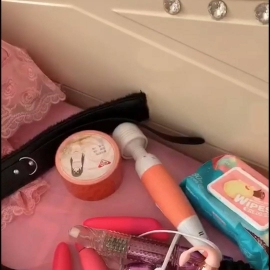 有玩具的美女